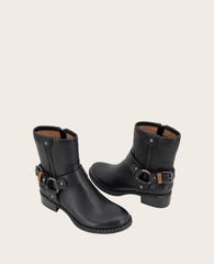 GENTLE SOULS - Barker Leather Moto Boot Black Leather