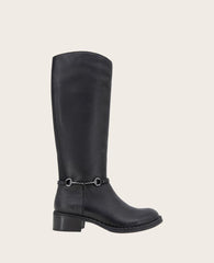 GENTLE SOULS - Barrett Leather Knee Boot Black Leather