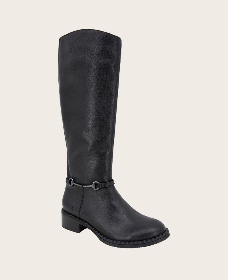 GENTLE SOULS - Barrett Leather Knee Boot Black Leather
