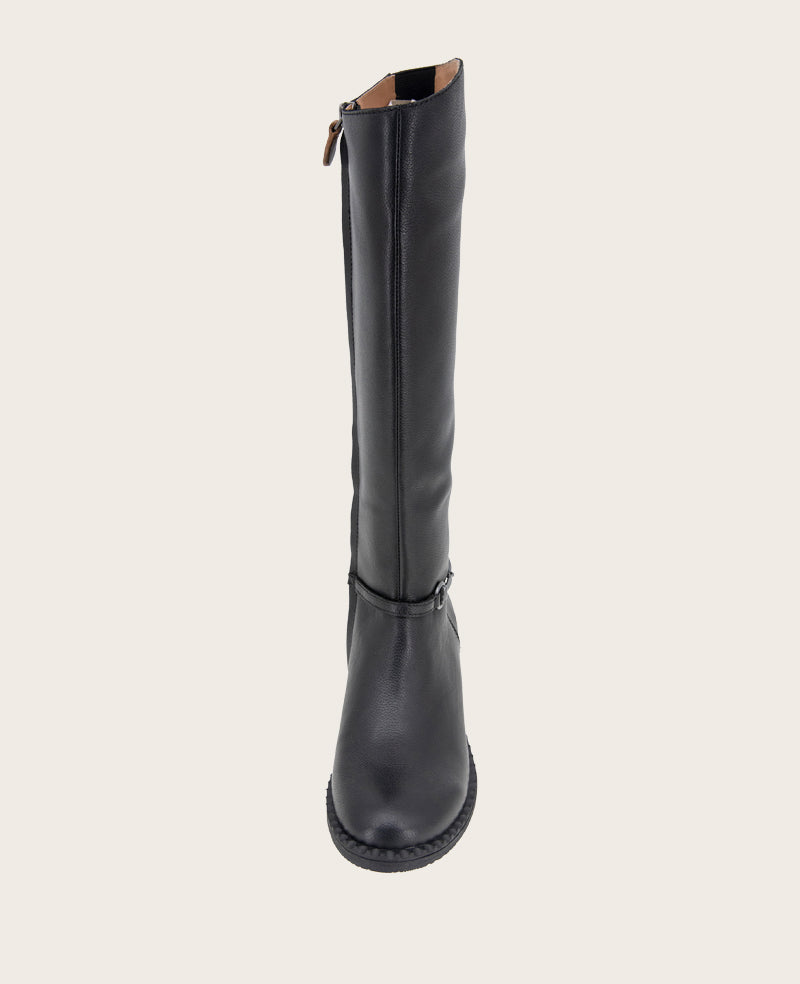 GENTLE SOULS - Barrett Leather Knee Boot Black Leather