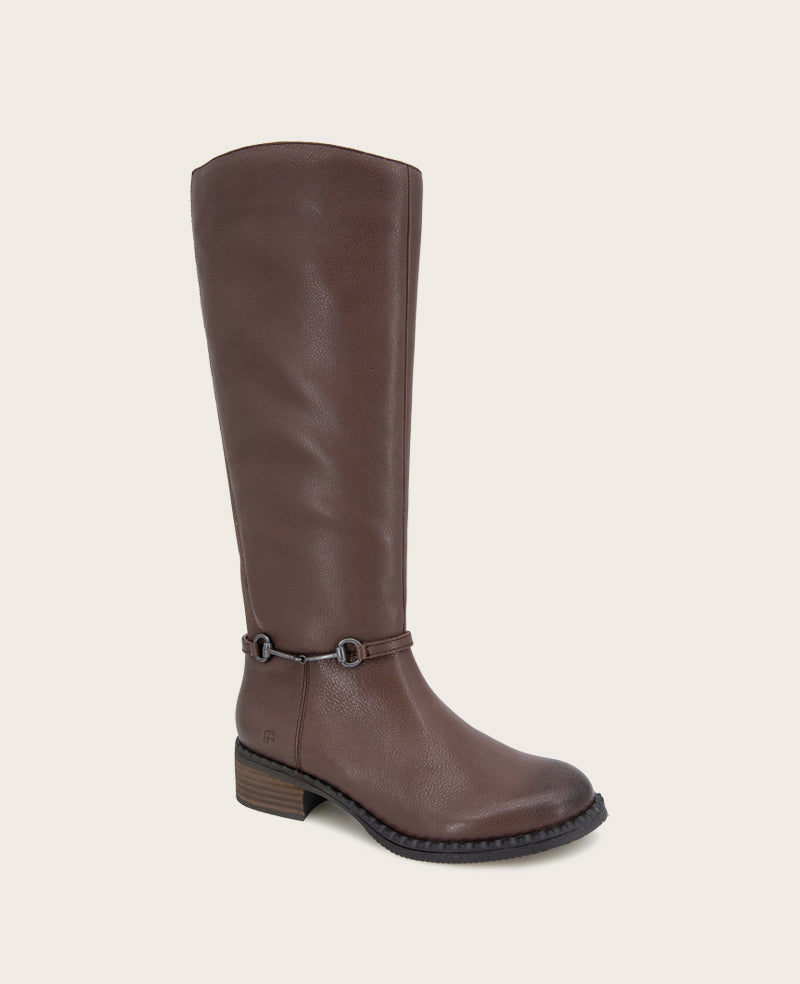 GENTLE SOULS - Barrett Leather Knee Boot Chocolate Leather