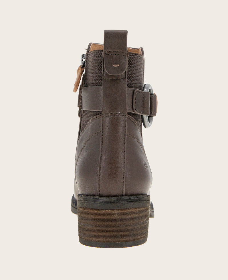 GENTLE SOULS - Bowen Leather Double Gore Boot Chocolate Leather