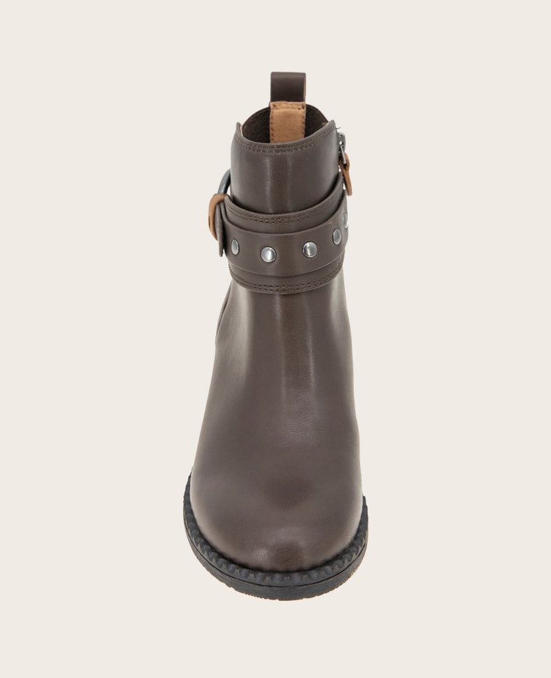 GENTLE SOULS - Bowen Leather Double Gore Boot Chocolate Leather