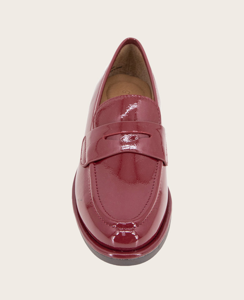 GENTLE SOULS - Cybil Crinkle Patent Loafer Rio Red Patent