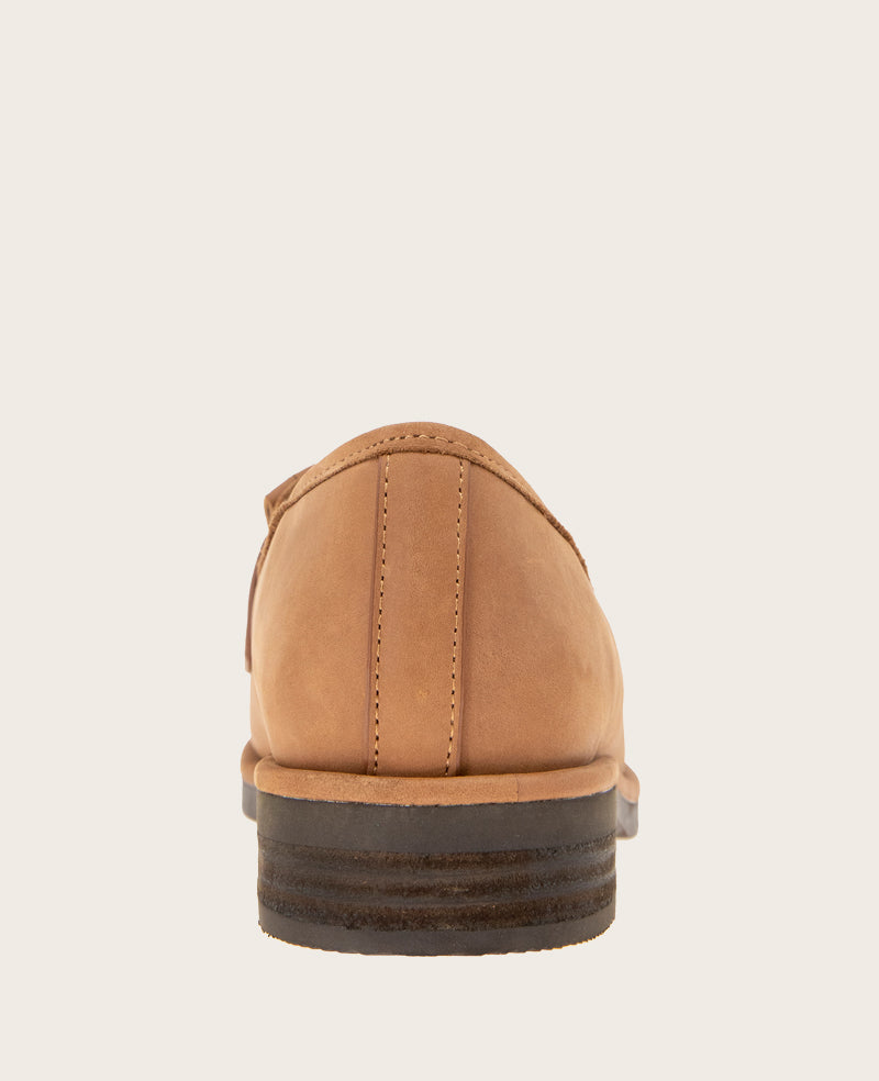 GENTLE SOULS - Cydney Suede Tassel Loafer Ginger Leather
