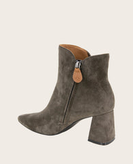 GENTLE SOULS - Danbury Suede Double Gore Heel Boot Shitake Suede
