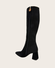 GENTLE SOULS - Dionne Suede Elastic Heel Boot Black Suede