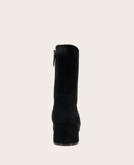 GENTLE SOULS - Emily Suede Side Zip Boot Black Suede