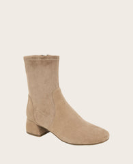 GENTLE SOULS - Emily Suede Side Zip Boot Mushroom Suede