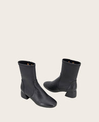 GENTLE SOULS - Emily Stretch Leather Side Zip Boot Black