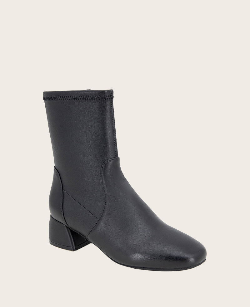 GENTLE SOULS - Emily Stretch Leather Side Zip Boot Black