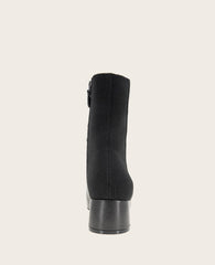 GENTLE SOULS - Emily Leather Elastic Side Zip Boot Black Leather