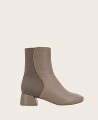 GENTLE SOULS - Emily Leather Elastic Side Zip Boot Shitake Leather