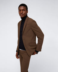 Ready Flex Slim Fit Nested Suit Caramel