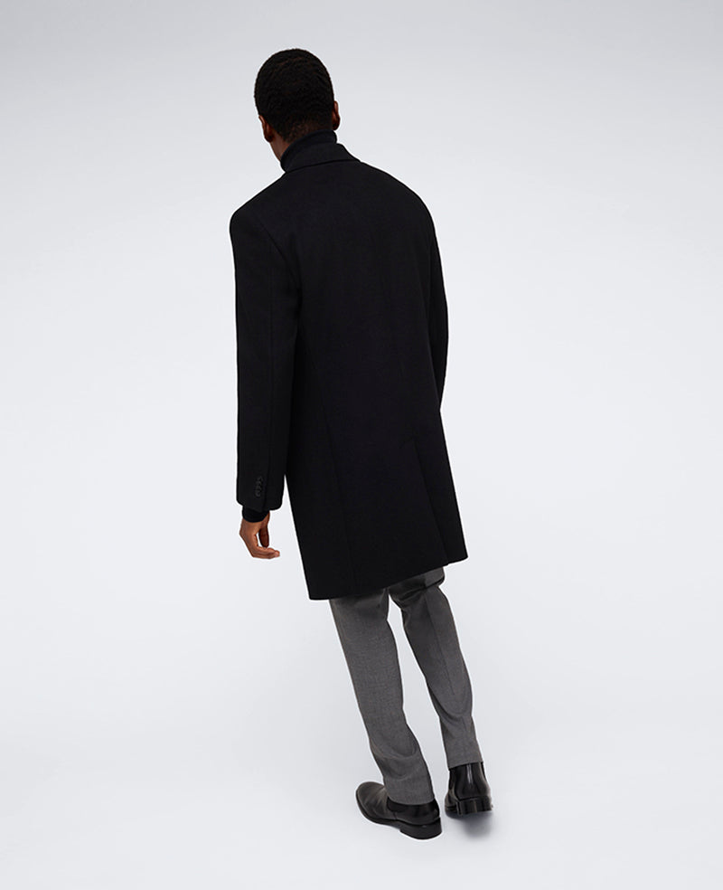 The Classic Fit Overcoat Black