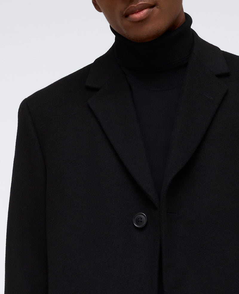 The Classic Fit Overcoat Black