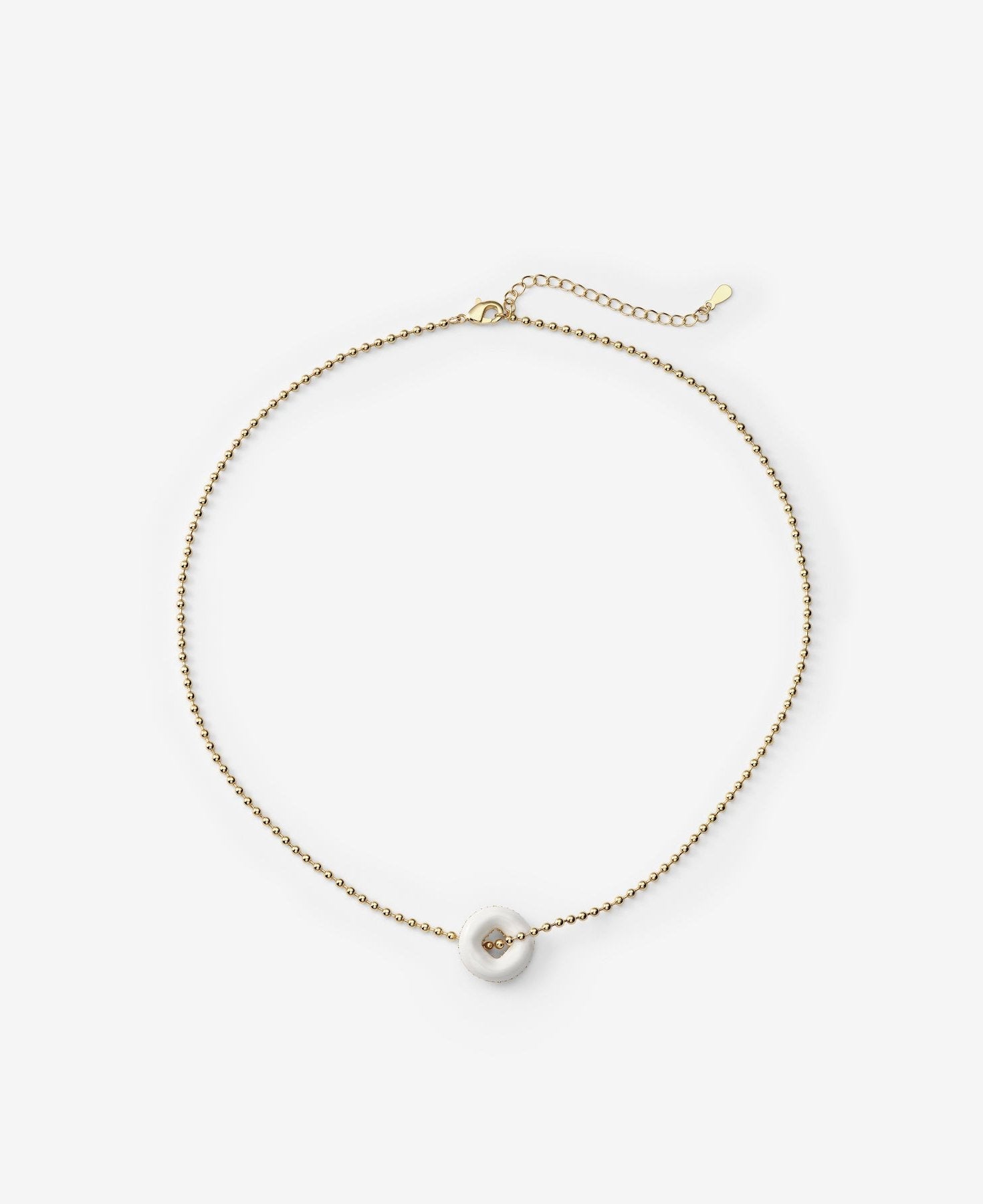 BONBONWHIMS Mental Health Coalition Charm Necklace - White White
