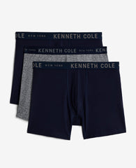 Cotton Modal Stretch Boxer Brief 3-Pack Navy / Alloy / Navy