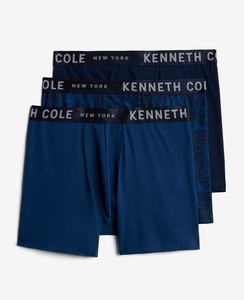 Micro Stretch Boxer Briefs 3-Pack Navy/Blue