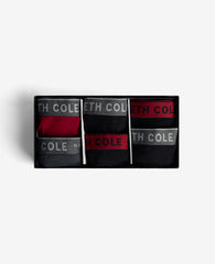 Cotton Stretch Boxer Briefs 6-Pack Black / Modern Red