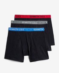 Stretch Boxer Briefs 3-Pack Black