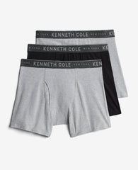 Stretch Boxer Briefs 3-Pack Black / Heather Char-Cole