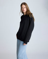Site Exclusive! Kenneth Cole Embroidered Logo Sweatshirt Black