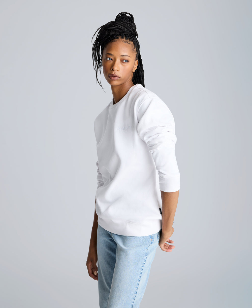 Site Exclusive! Kenneth Cole Embroidered Logo Sweatshirt White