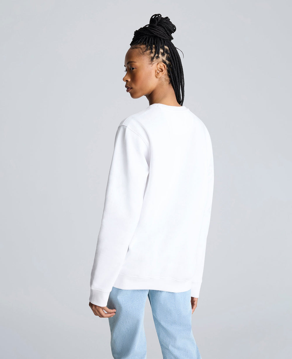Site Exclusive! Kenneth Cole Embroidered Logo Sweatshirt White