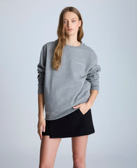 Site Exclusive! Kenneth Cole Embroidered Logo Sweatshirt Char-Cole Heather