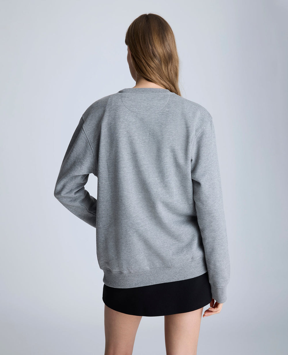 Site Exclusive! Kenneth Cole Embroidered Logo Sweatshirt Char-Cole Heather