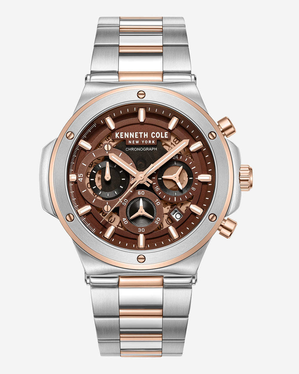 Contrast Dress Sport Watch Tt Silver/Gold Rose
