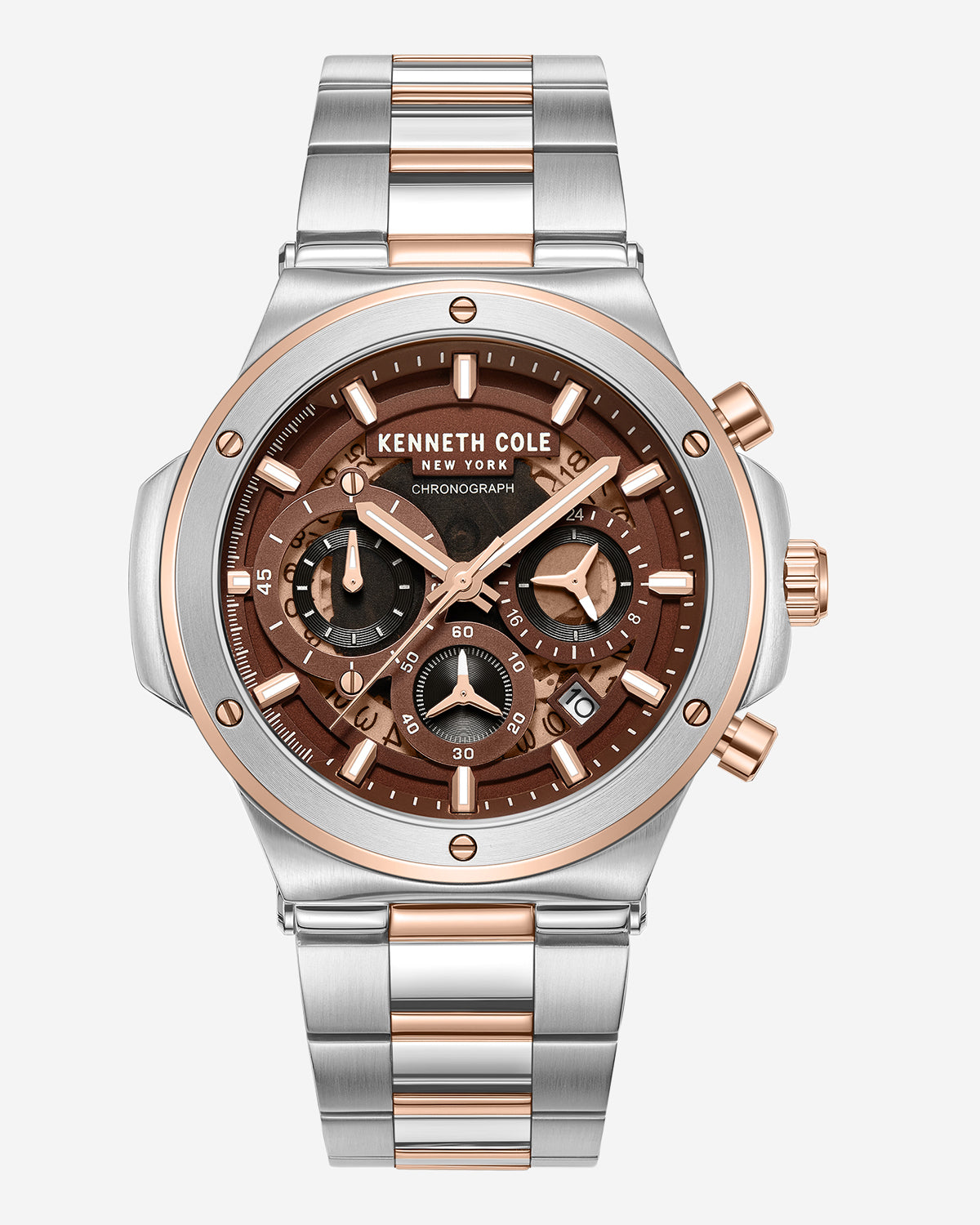 Contrast Dress Sport Watch Tt Silver/Gold Rose