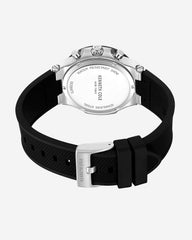 Contrast Dress Sport Watch Black