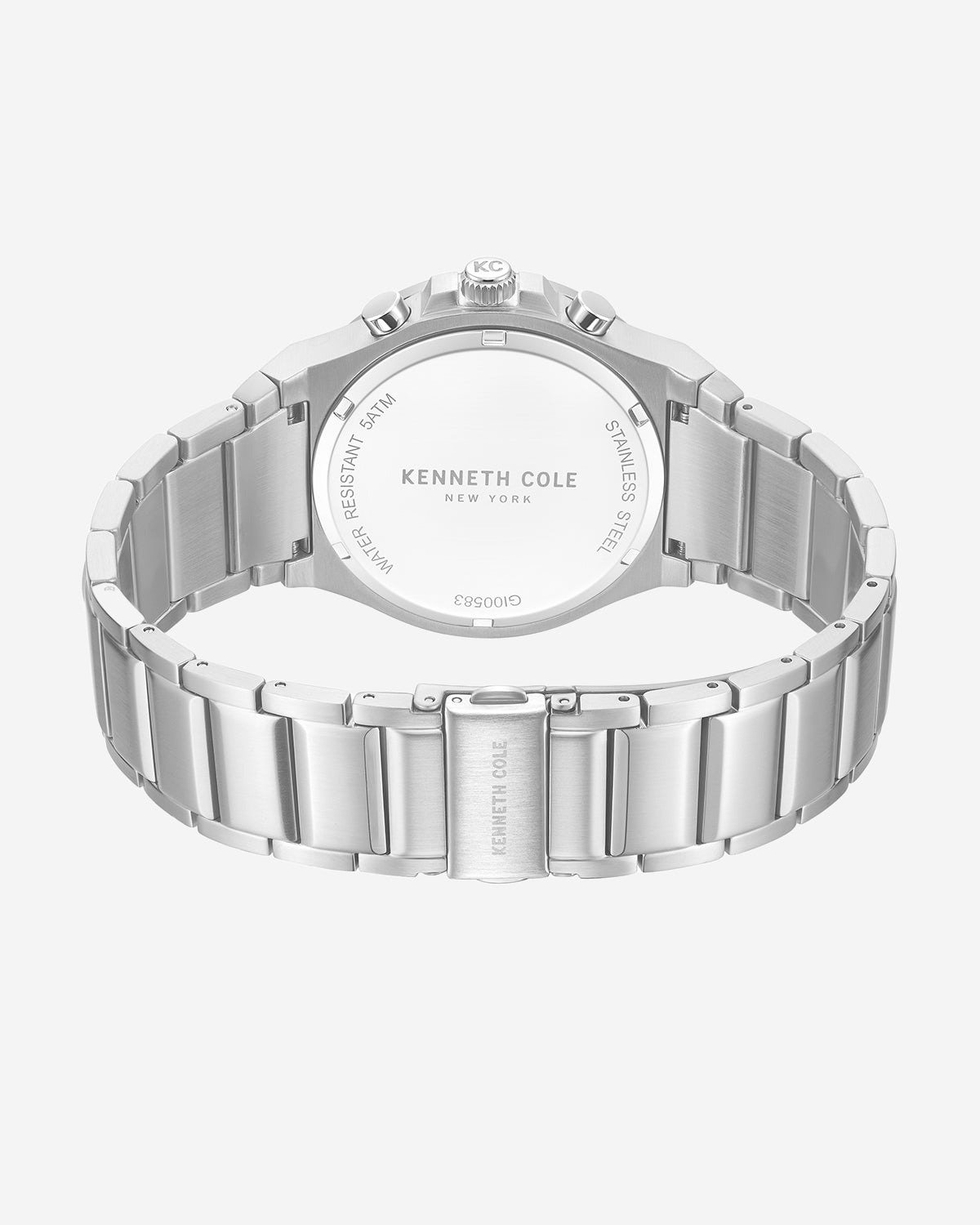 Classic Bracelet Watch With Date Disc Silver