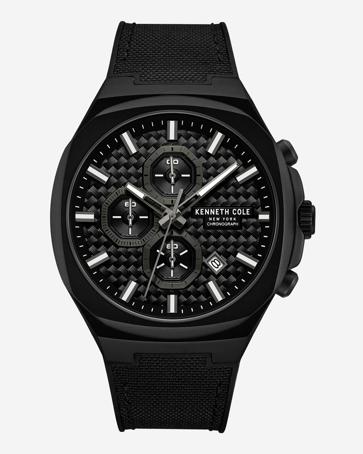 Chronograph Classic Strap Watch Black