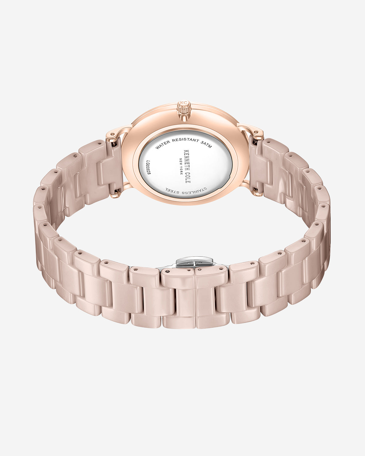 Patterned Pearl Ceramic Bracelet Watch Brown