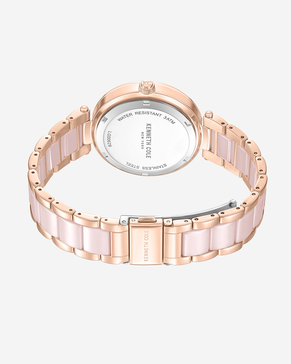 Two-Tone Classic Ceramic Pearl Bracelet Watch Pink / Rose Gold