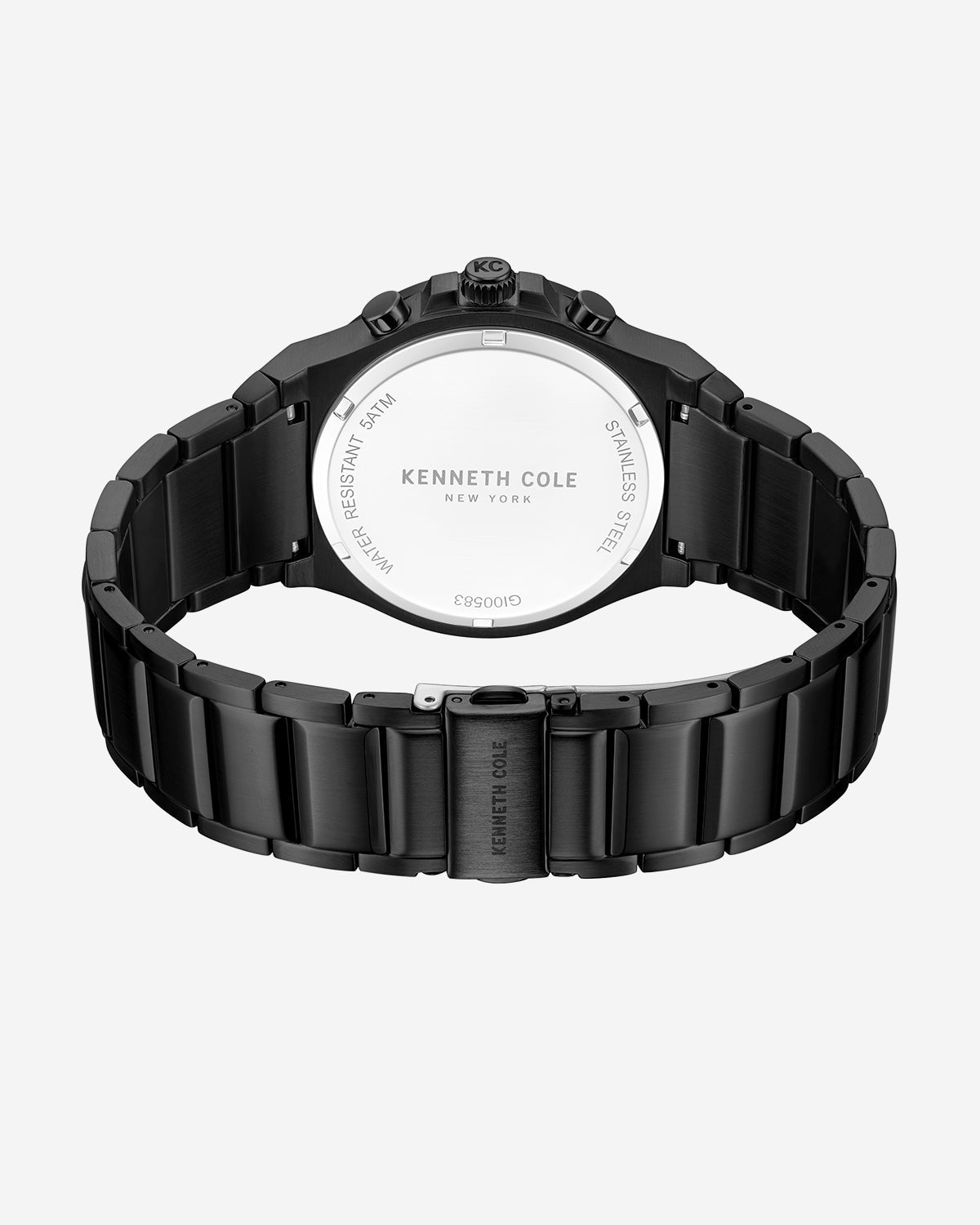 Classic Bracelet Watch With Date Disc Black
