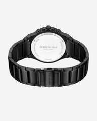 Classic Bracelet Watch With Date Disc Black