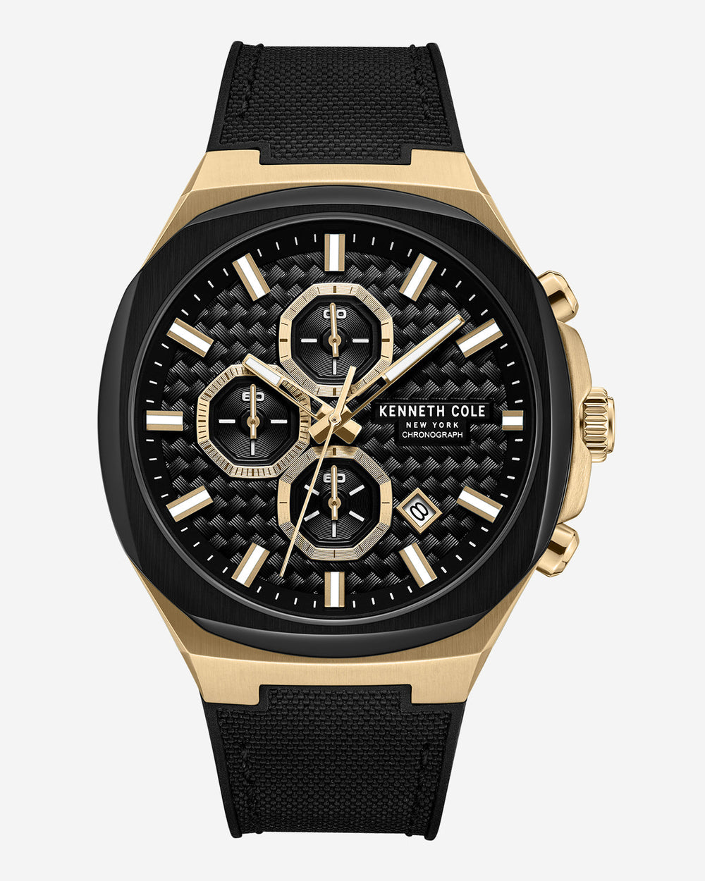 Chronograph Classic Strap Watch Black