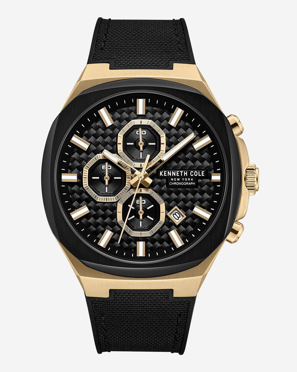 Chronograph Classic Strap Watch Black