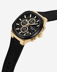 Chronograph Classic Strap Watch Black
