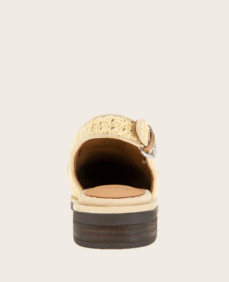 GENTLE SOULS - Caleb Raffia Slingback Natural Raffia