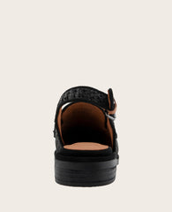 GENTLE SOULS - Caleb Raffia Slingback Black Raffia