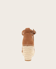 GENTLE SOULS - Coolie Nubuck Espadrille Wedge Luggage Nubuck