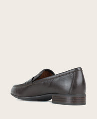 GENTLE SOULS - Crew Woven Leather Loafer Chocolate Leather
