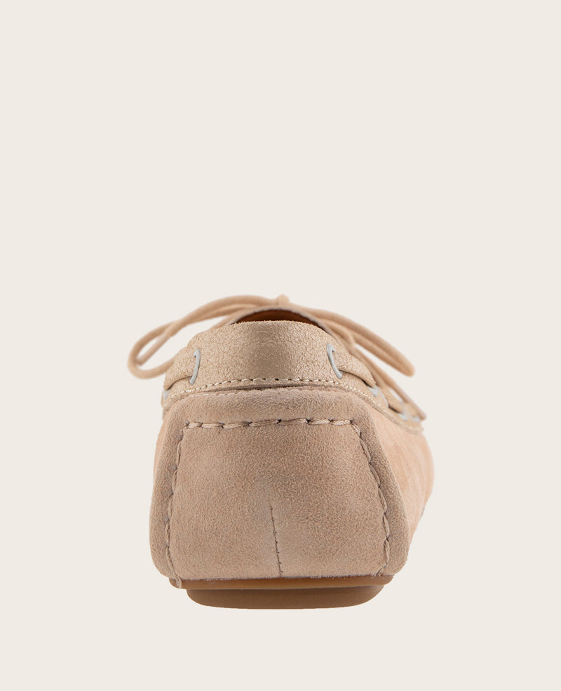 GENTLE SOULS - Marina Suede Boat Shoe Warm Sand Suede