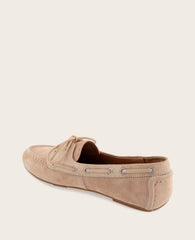 GENTLE SOULS - Marina Suede Boat Shoe Warm Sand Suede