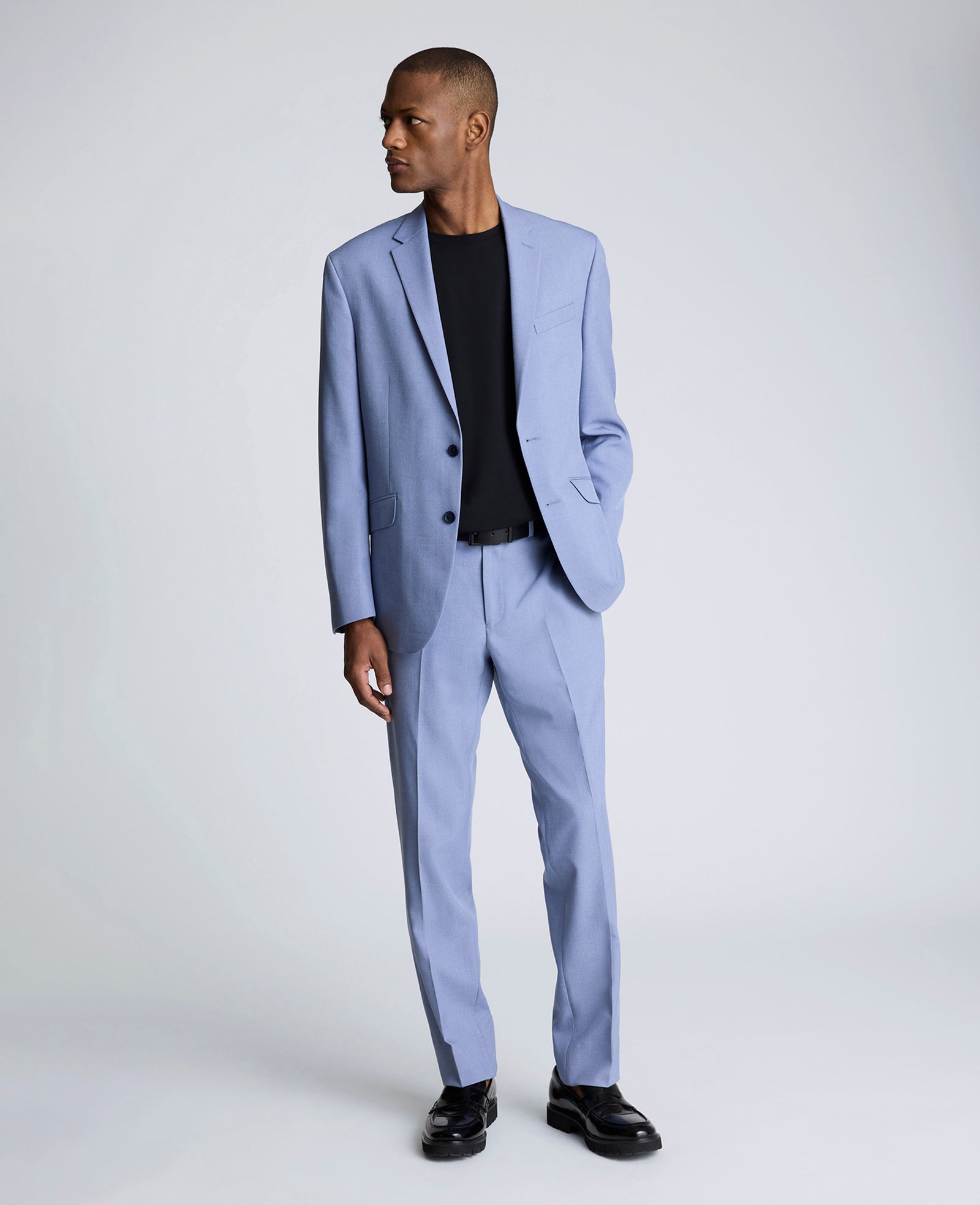Ready Flex Slim Fit Nested Suit Light Blue